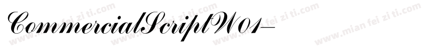 CommercialScriptW01-字体转换