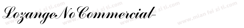 LozangeNoCommercial字体转换