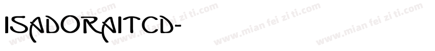 IsadoraItcD字体转换