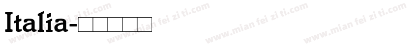 Italia字体转换