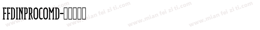 FFDINProComd字体转换