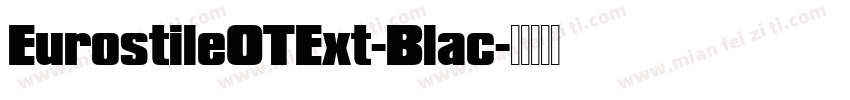 EurostileOTExt-Blac字体转换