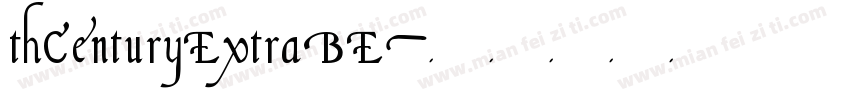 thCenturyExtraBE字体转换