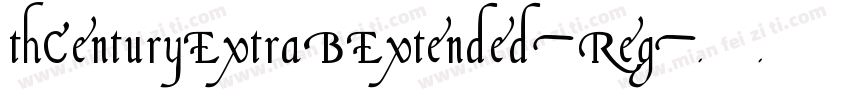 thCenturyExtraBExtended-Reg字体转换