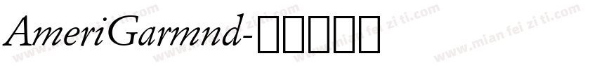 AmeriGarmnd字体转换