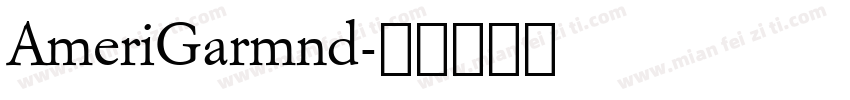 AmeriGarmnd字体转换