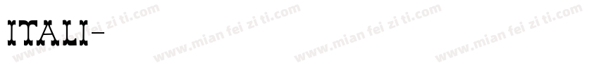 itali字体转换