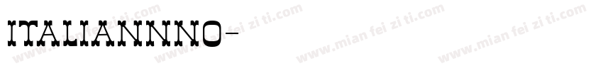 italiannno字体转换