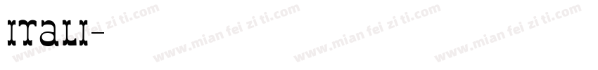 itali字体转换