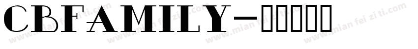 cbfamily字体转换