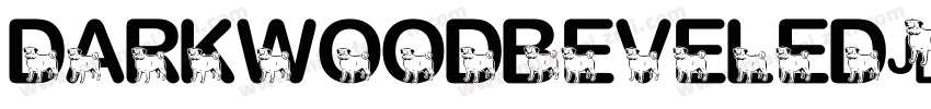 Darkwoodbeveled-xjlr字体转换