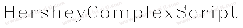 HersheyComplexScript字体转换