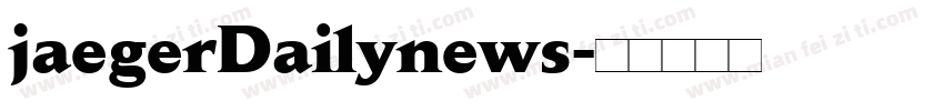 jaegerDailynews字体转换