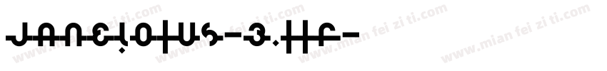 JANELOTUS-3.TTF字体转换