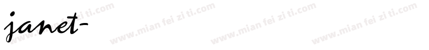 janet字体转换