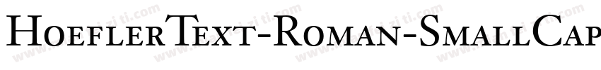 HoeflerText-Roman-SmallCaps字体转换