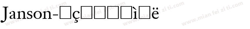 Janson字体转换