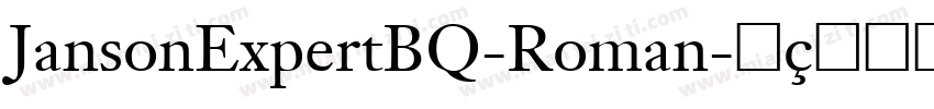 JansonExpertBQ-Roman字体转换