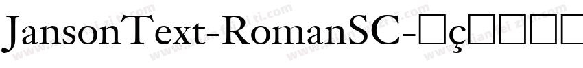 JansonText-RomanSC字体转换