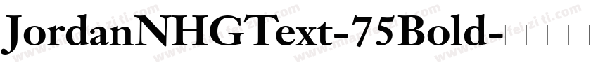 JordanNHGText-75Bold字体转换