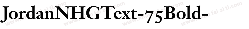 JordanNHGText-75Bold字体转换