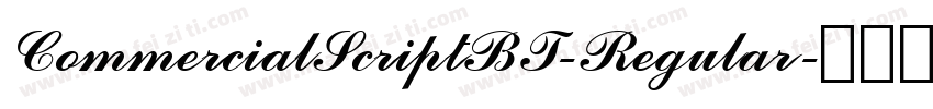 CommercialScriptBT-Regular字体转换