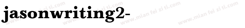 jasonwriting2字体转换