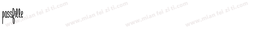 passfille字体转换