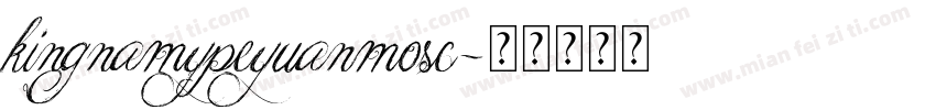 kingnamypeyuanmosc字体转换