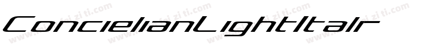 ConcielianLightItali字体转换