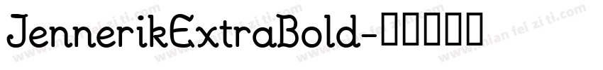 JennerikExtraBold字体转换