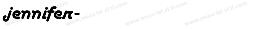 jennifer字体转换