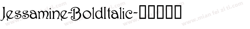 Jessamine-BoldItalic字体转换