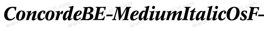 ConcordeBE-MediumItalicOsF字体转换
