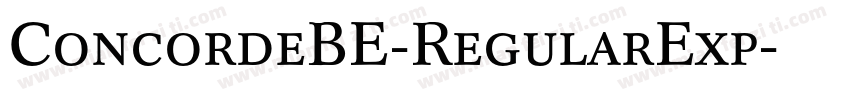 ConcordeBE-RegularExp字体转换