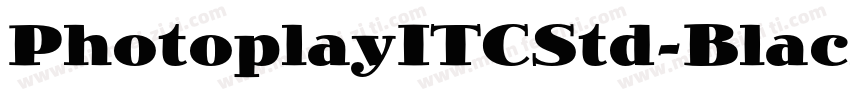 PhotoplayITCStd-Black字体转换