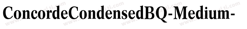 ConcordeCondensedBQ-Medium字体转换