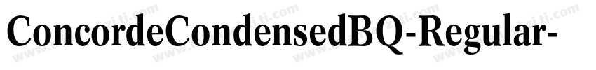 ConcordeCondensedBQ-Regular字体转换