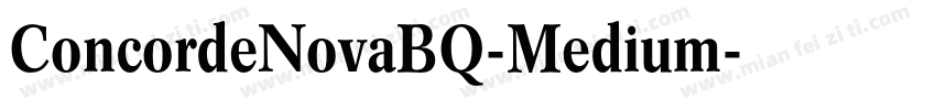 ConcordeNovaBQ-Medium字体转换