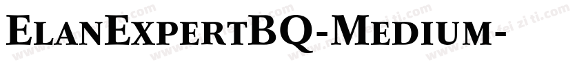 ElanExpertBQ-Medium字体转换