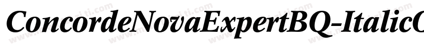 ConcordeNovaExpertBQ-ItalicOsF字体转换