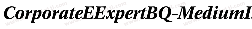 CorporateEExpertBQ-MediumItalicOsF字体转换