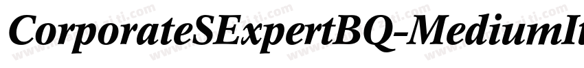 CorporateSExpertBQ-MediumItalicOsF字体转换