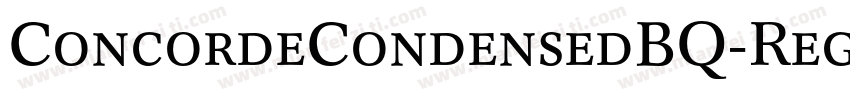 ConcordeCondensedBQ-Regular字体转换