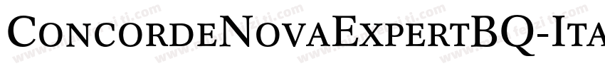 ConcordeNovaExpertBQ-ItalicOsF字体转换