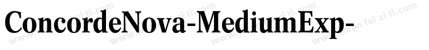 ConcordeNova-MediumExp字体转换