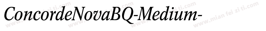 ConcordeNovaBQ-Medium字体转换