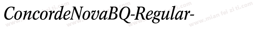 ConcordeNovaBQ-Regular字体转换