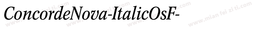 ConcordeNova-ItalicOsF字体转换