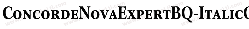 ConcordeNovaExpertBQ-ItalicOsF字体转换